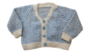 Unbranded Cardigan, Blue and Cream,