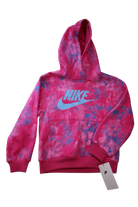 Nike Hoodie, Pink Blue Tie Dye, 6-7Y