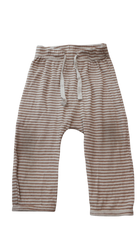 Konges Sløjd Leggings, Cream Brown Stripe, 1-3M