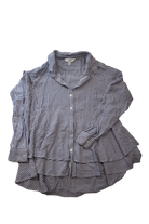 Ripe Maternity Shirt, Blue White Stripe, M