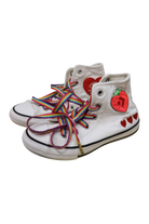 Converse Sneakers, White with Rainbow Laces, US 13/EUR 31