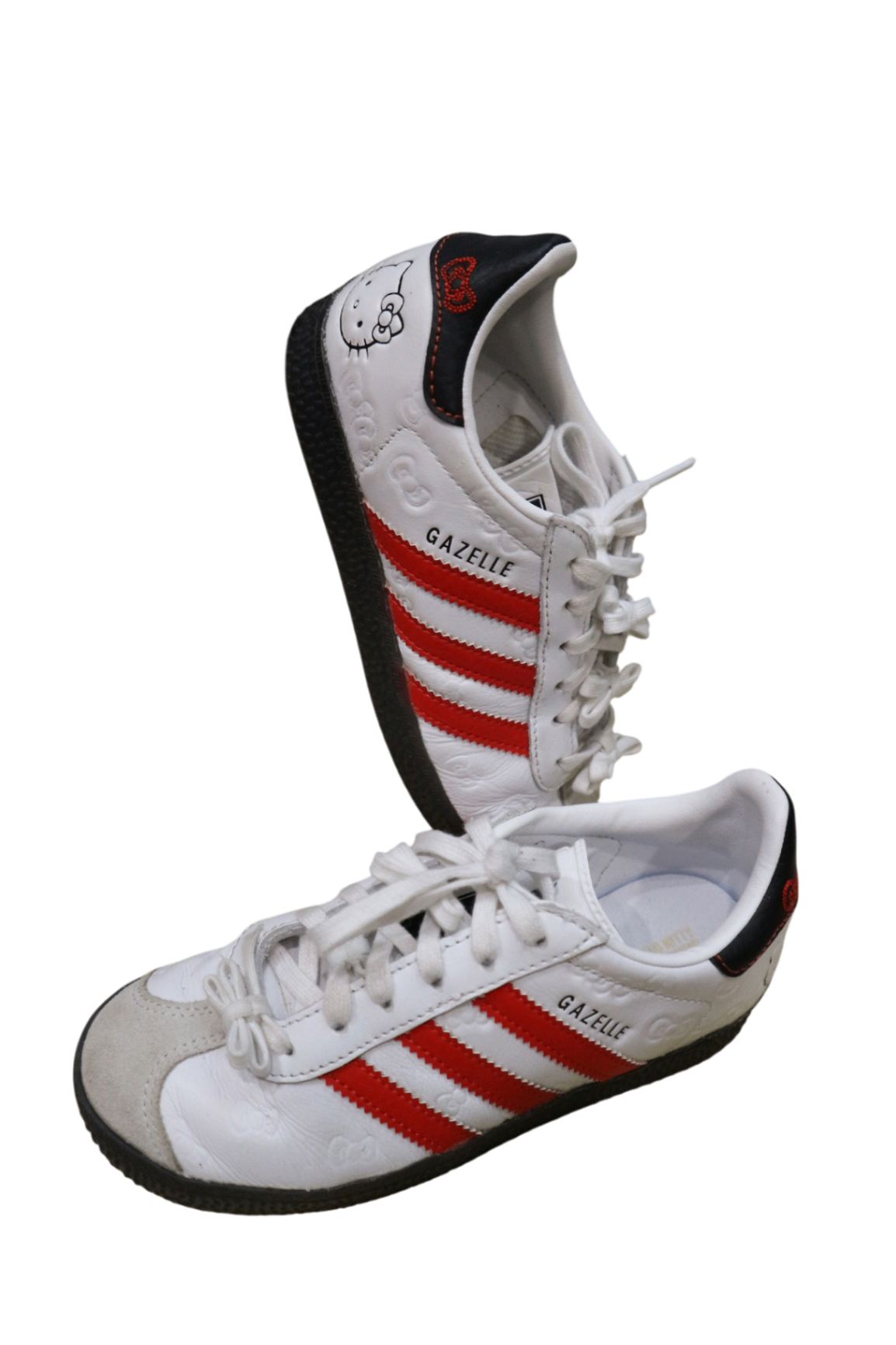 Adidas Sneakers, White, red and black, US 13/EUR 31