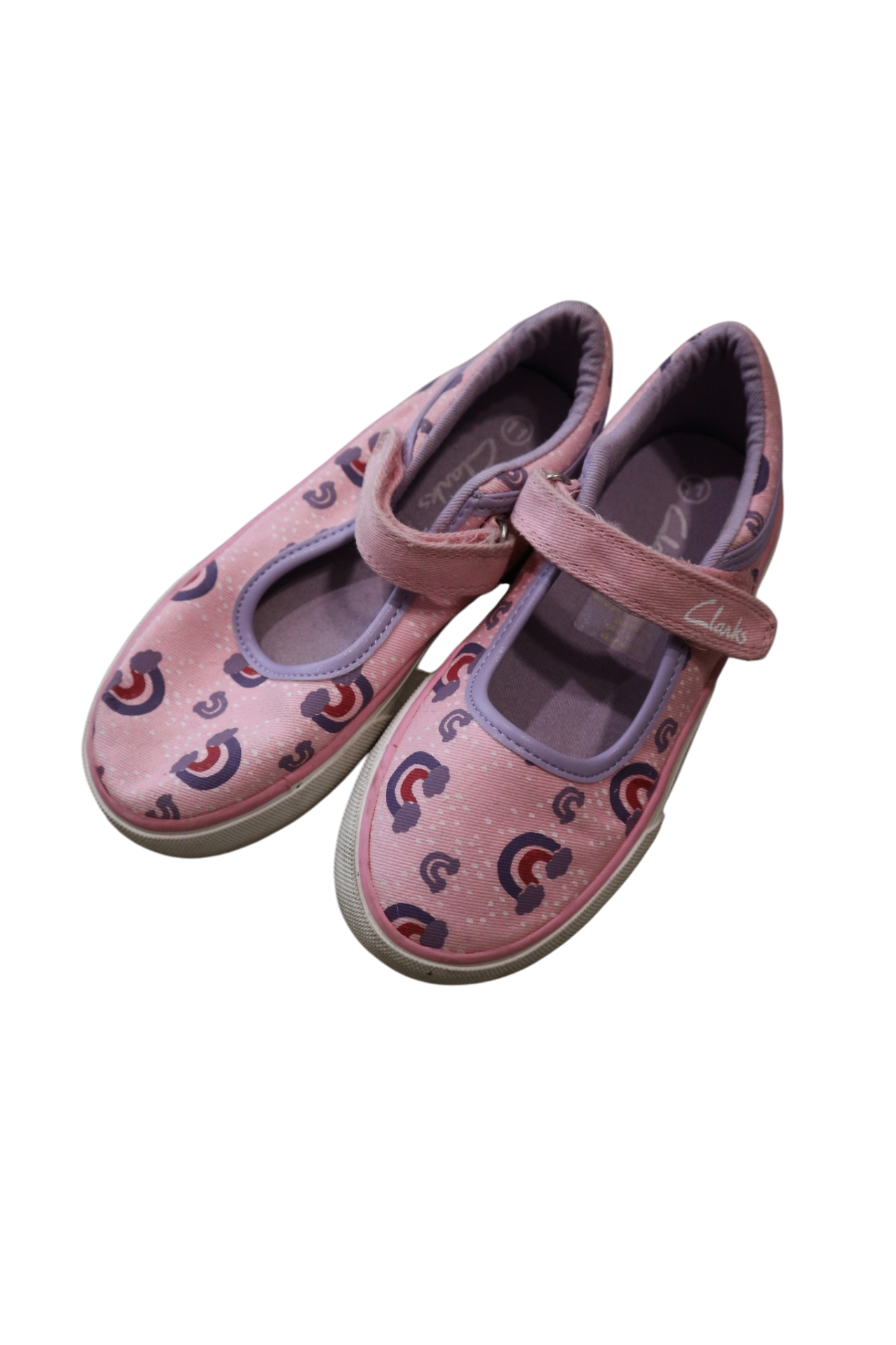 Clarks Shoes, Pink and Purple, US 11
