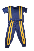 Mini Rodini Tracksuit Set, Blue Yellow, 3-5Y