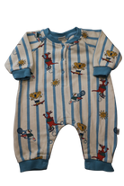 Goldie + Ace Playsuit, Cream, blue and multicolour, 000