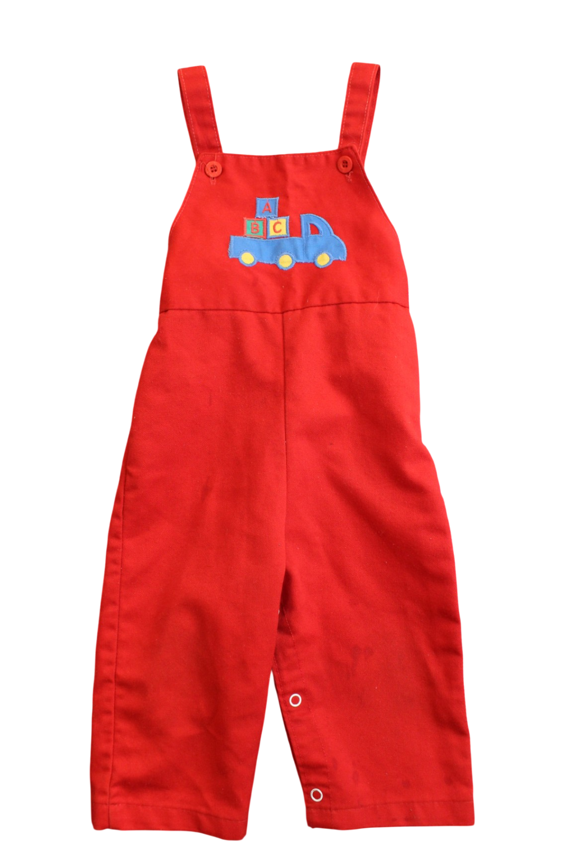 Healthtex (vintage) Overalls, Red, 2