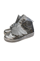 Adidas x Jeremy Scott Sneakers, Silver, US 9/EUR 26