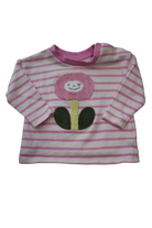 Seed Long-Sleeve T-Shirt, Pink and White, 000