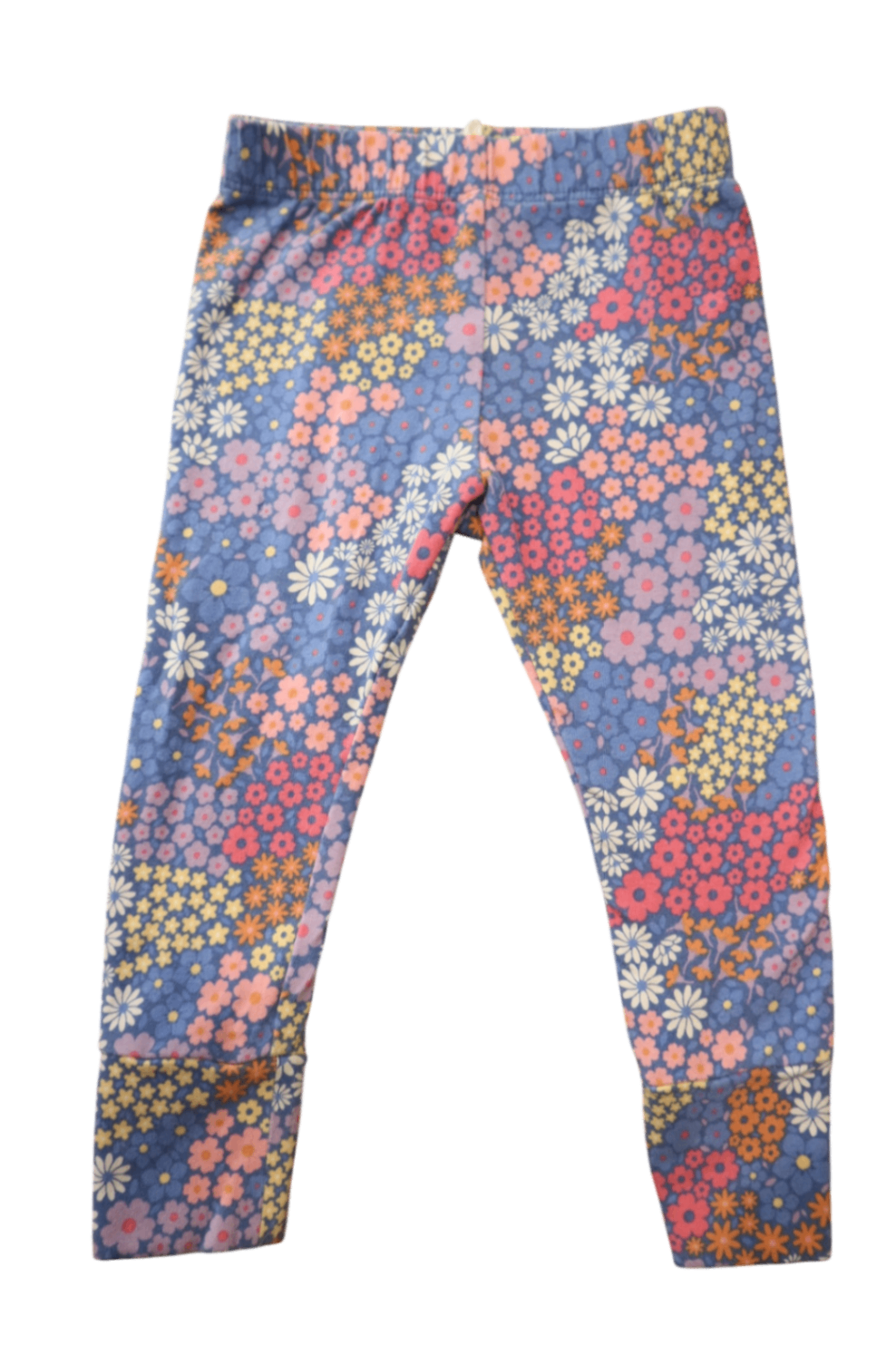 Hux Leggings, Blue multicolour floral print, 0