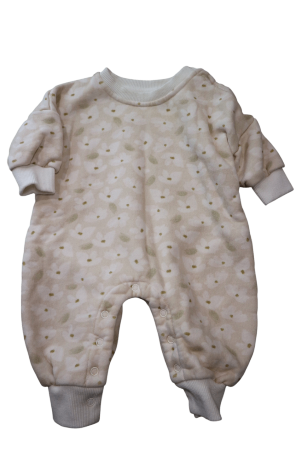 Blossom & Pear Playsuit, Cream, 000