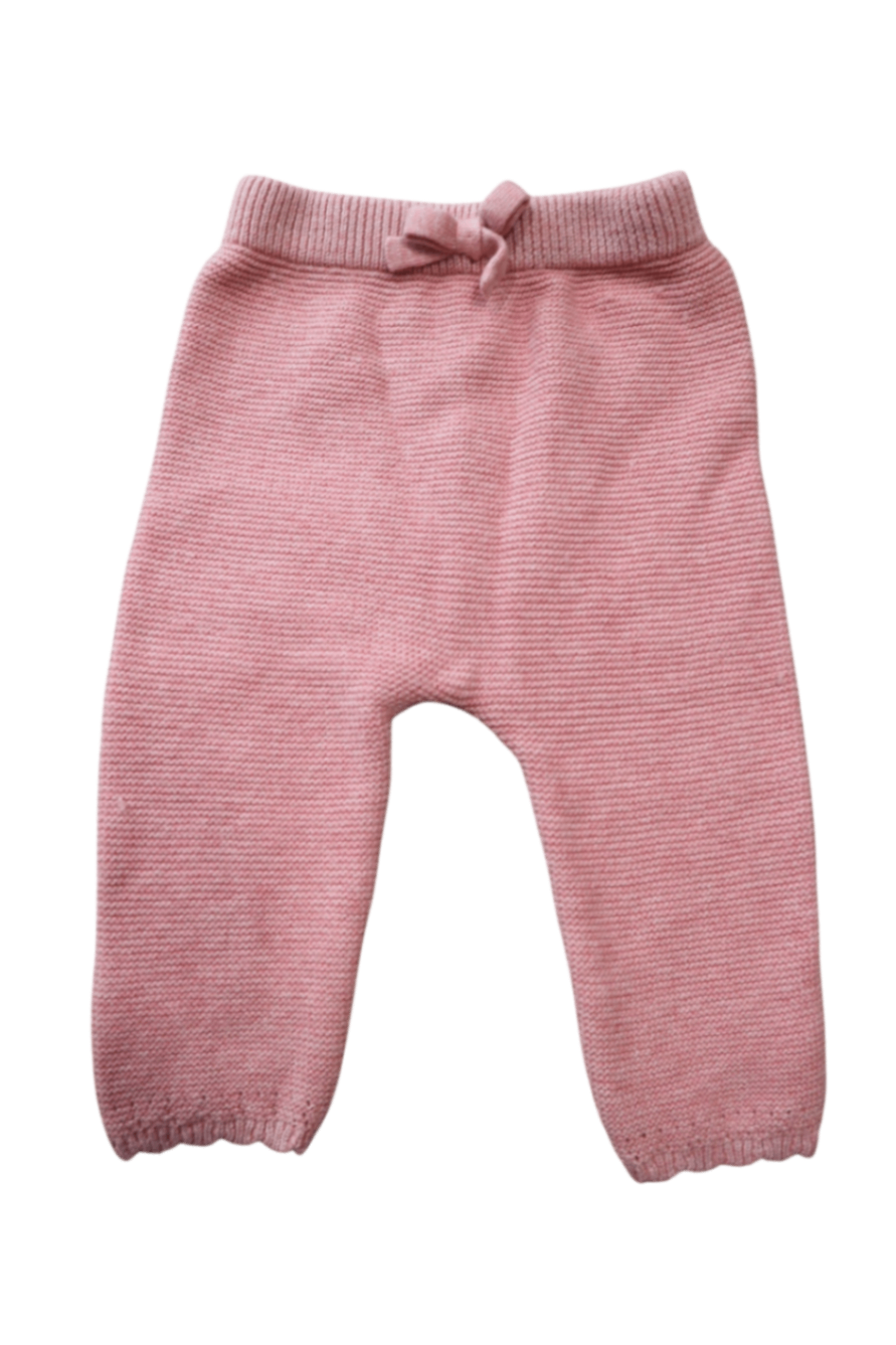 Purebaby Knit Leggings, Pink, 000