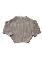 Little Crowns Knit Jumper, Beige, 000