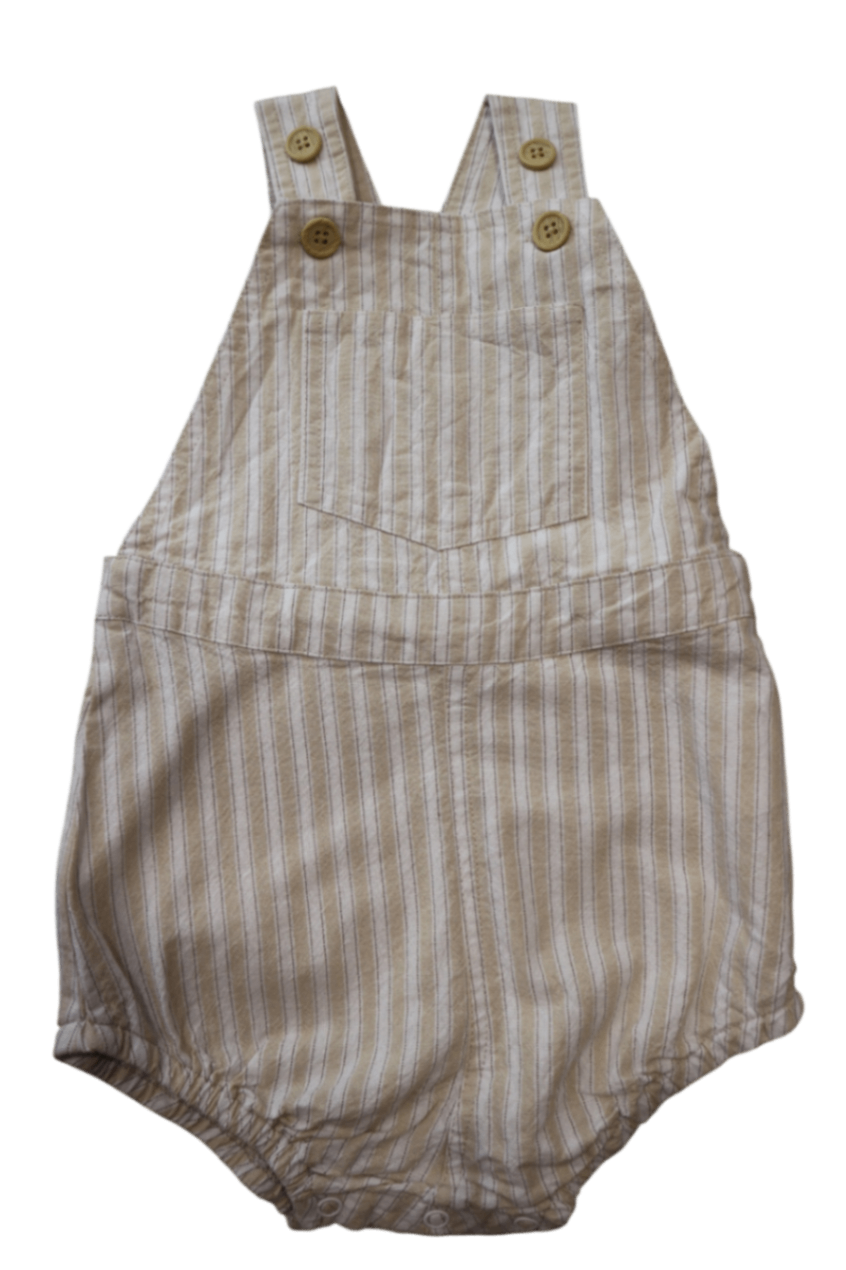 Miann & Co Overalls, Beige and cream striped, 0