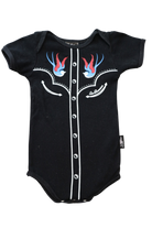 Six Bunnies Bodysuit, Black, 00