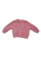 Handknit Cardigan, Pink, 000