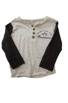 Rylee & Cru Long-Sleeve T-Shirt, Cream and black, 1