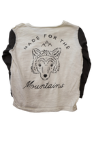 Rylee & Cru Long-Sleeve T-Shirt, Cream and black, 1