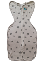 Love To Dream Swaddle, White and Grey, 000