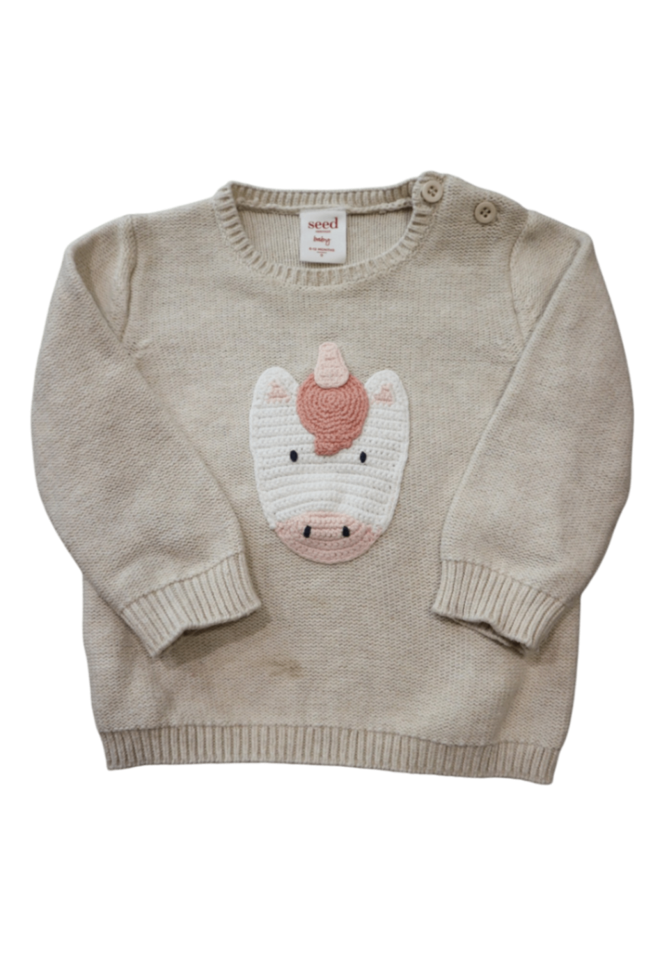 Seed Baby Jumper, Beige, 0