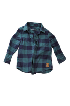 Beau Hudson Shirt, Teal and navy, 3