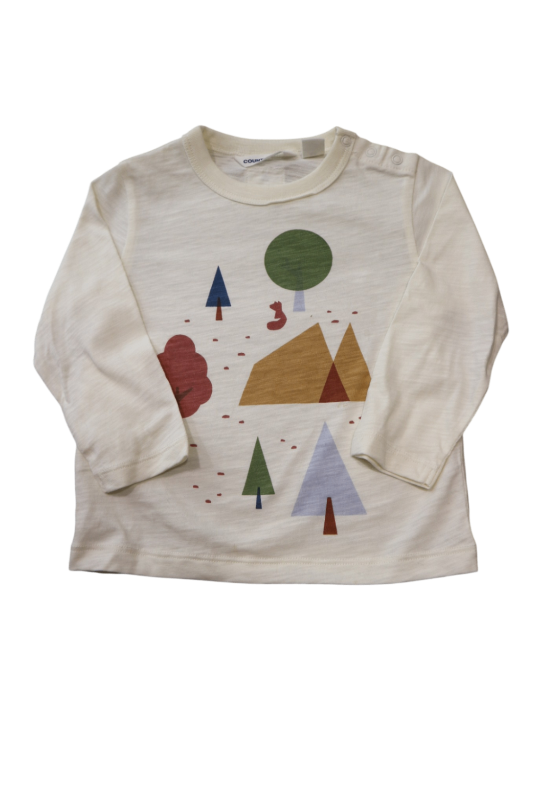 Country Road Long-Sleeve T-Shirt, Cream, 00