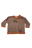 Petit Patapan Long-Sleeve T-Shirt, Orange, White, Green, Brown, 000