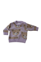 Hux Jumper, Lavender and brown, 00