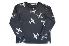 Country Road Long-Sleeve T-Shirt, Black/Airplanes, 5