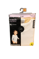 Bonds Bodysuit 2 Pack, White/tan, 00