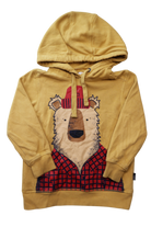 Milkshake Hoodie, Mustard yellow, 4