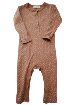 Miann & Co Jumpsuit, Brown with white polka dots, 0