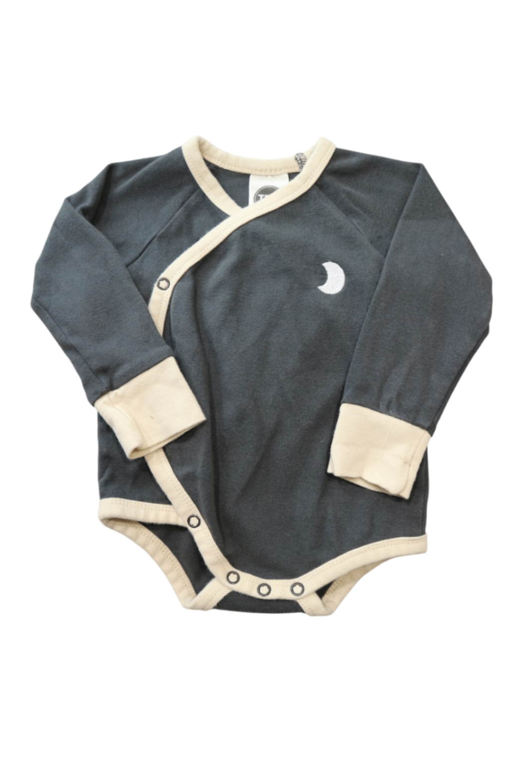 TBC Bodysuit, Dark grey with cream trim, 0