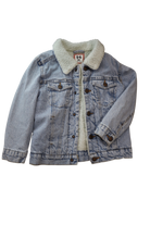 Cotton On Jacket, Light blue and cream, 5-6