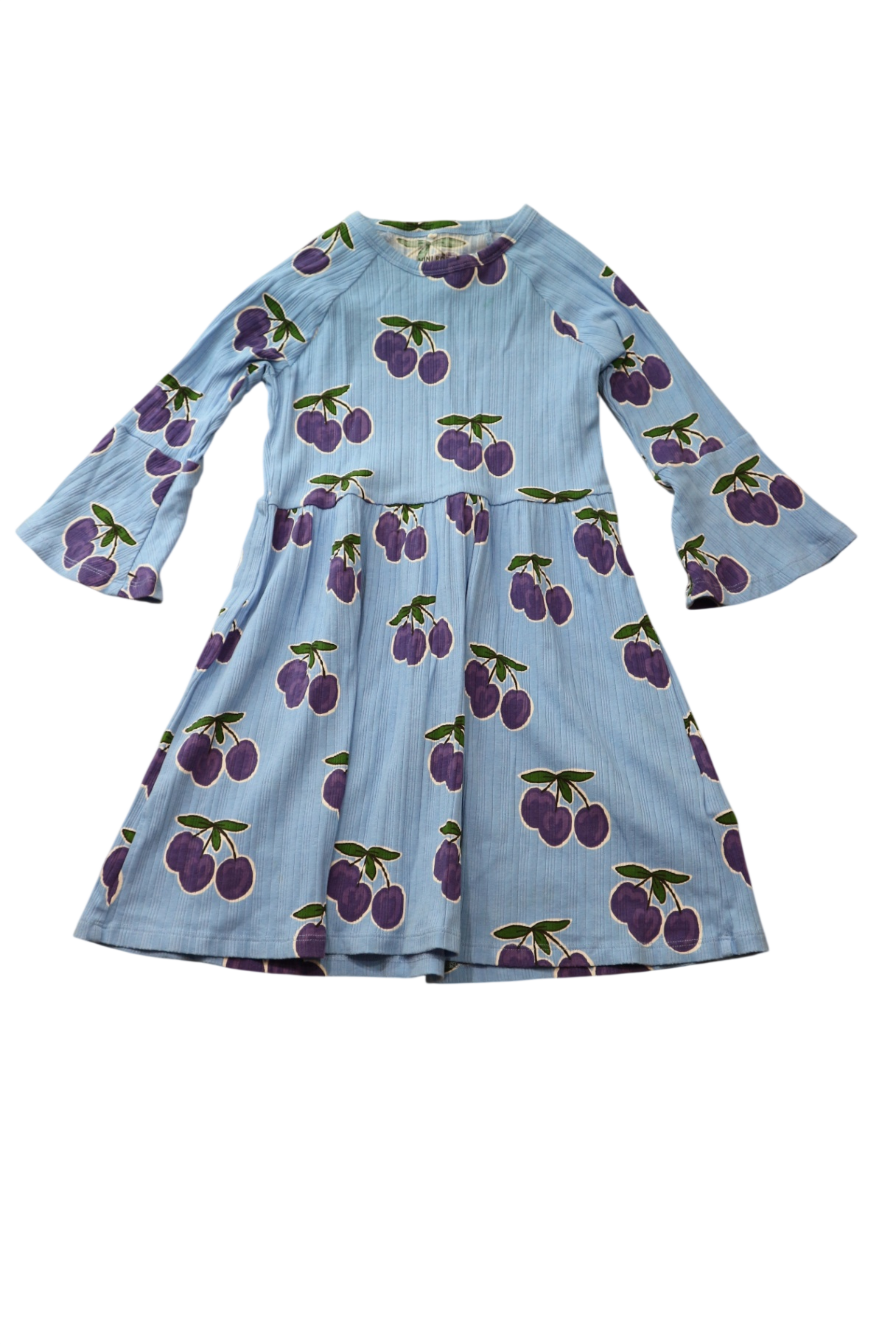 Mini Rodini Dress, Light Blue, 5-7