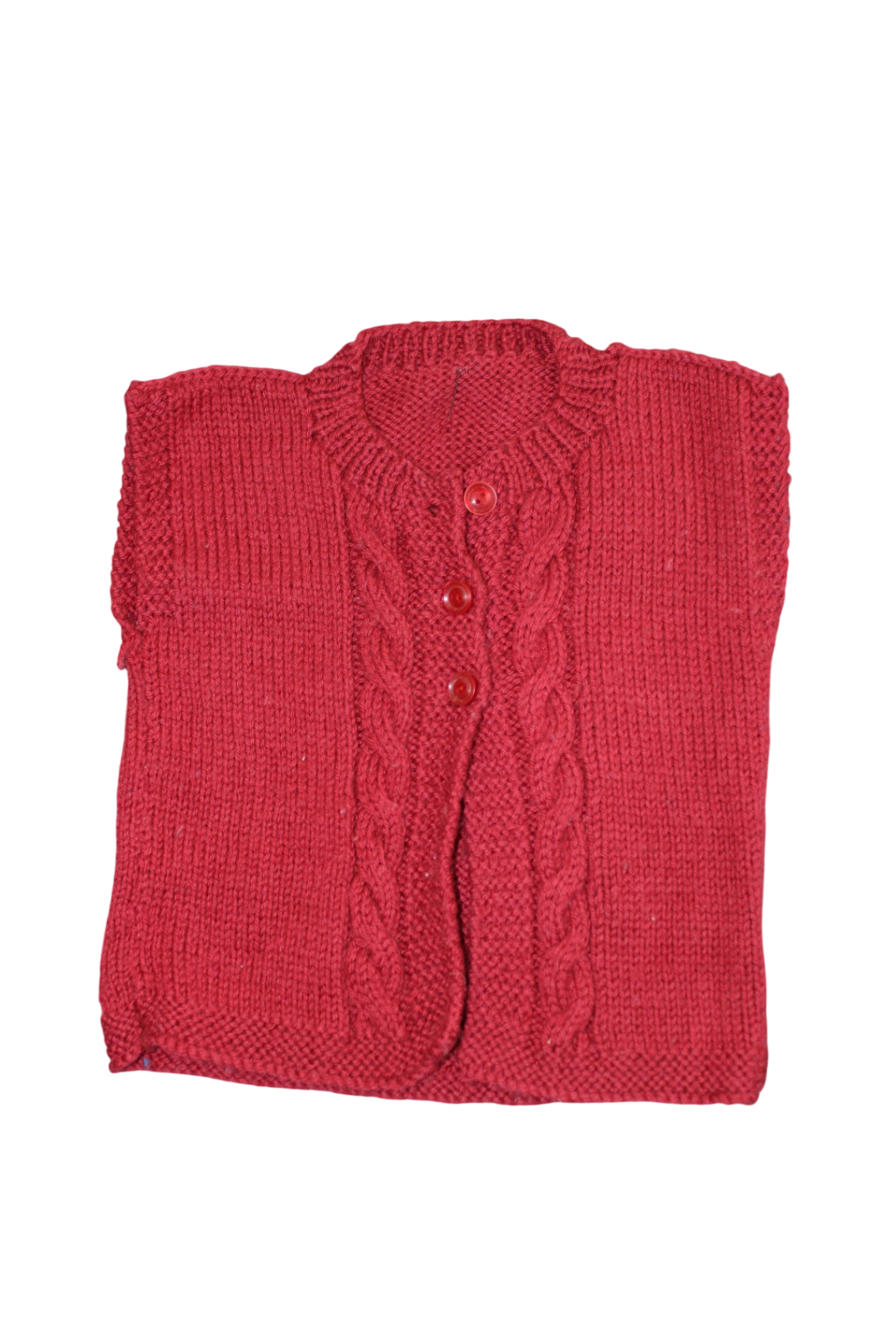 Unbranded Cardigan vest, Red, 1