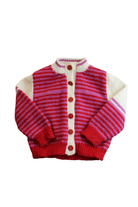 Unbranded Cardigan, Red, pink and cream, 00