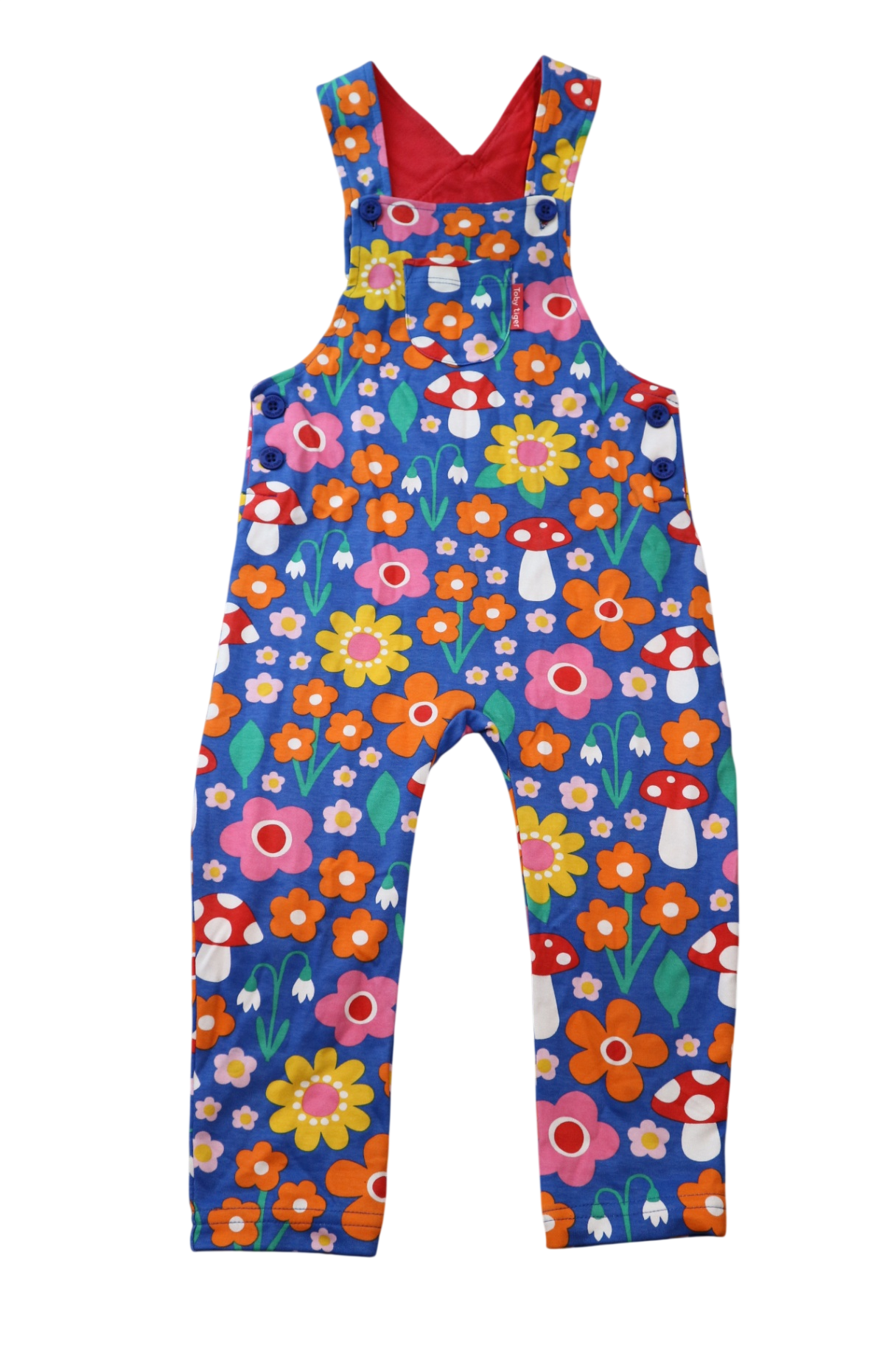 Toby Tiger Overalls, Blue multicoloured, 2-3