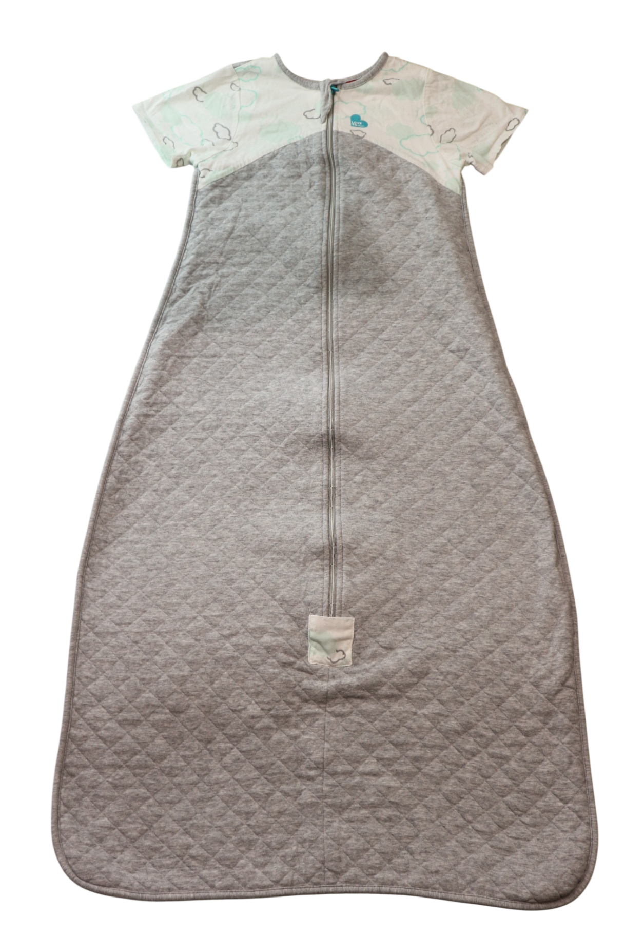 Love to Dream Sleeping Bag, Grey, white and pale green, 1-3
