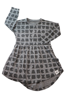 Huxbaby Dress, Grey, 5