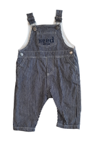Seed Overalls, Navy and White stripe, 0