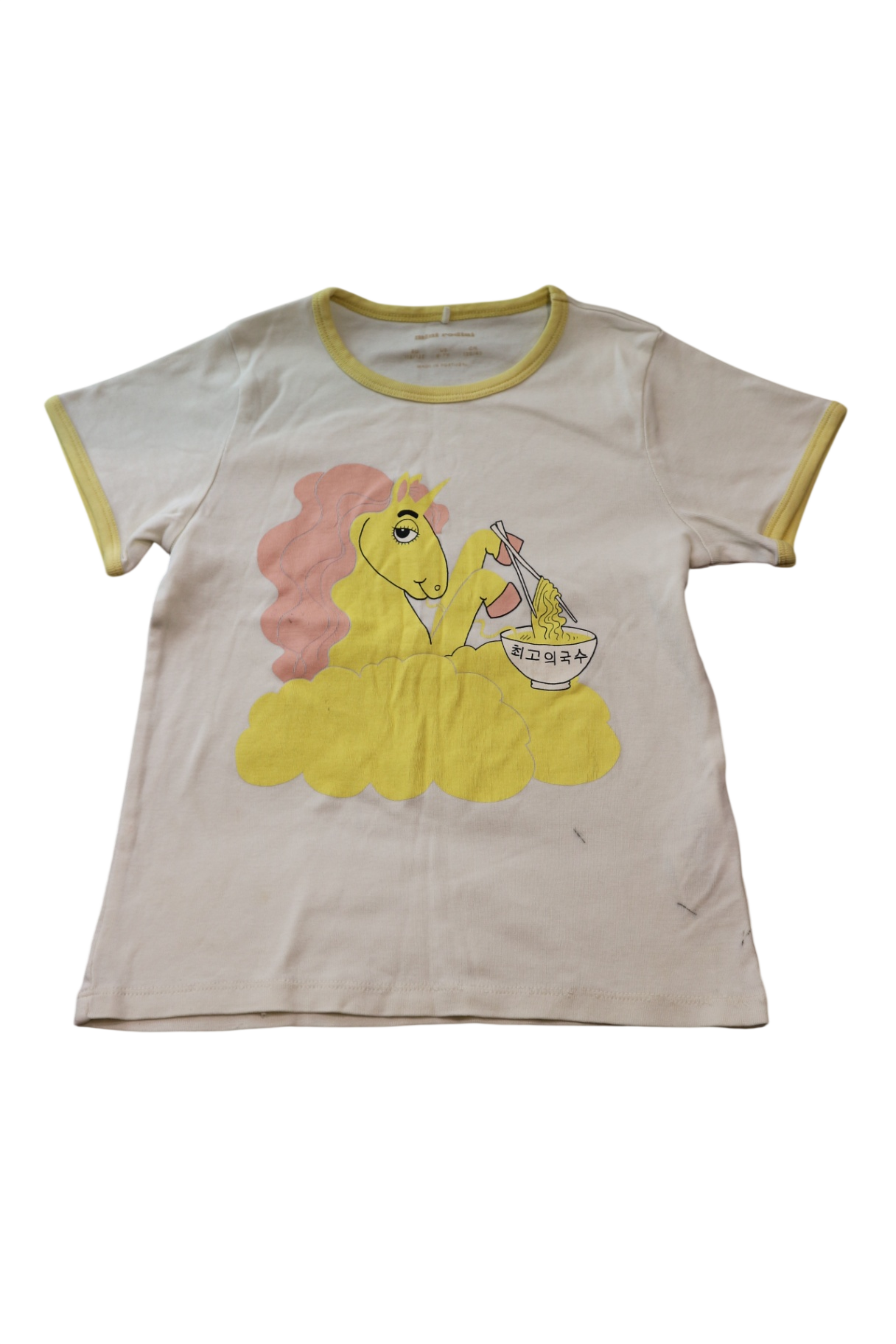 Mini Rodini T-Shirt, Cream, 8-9