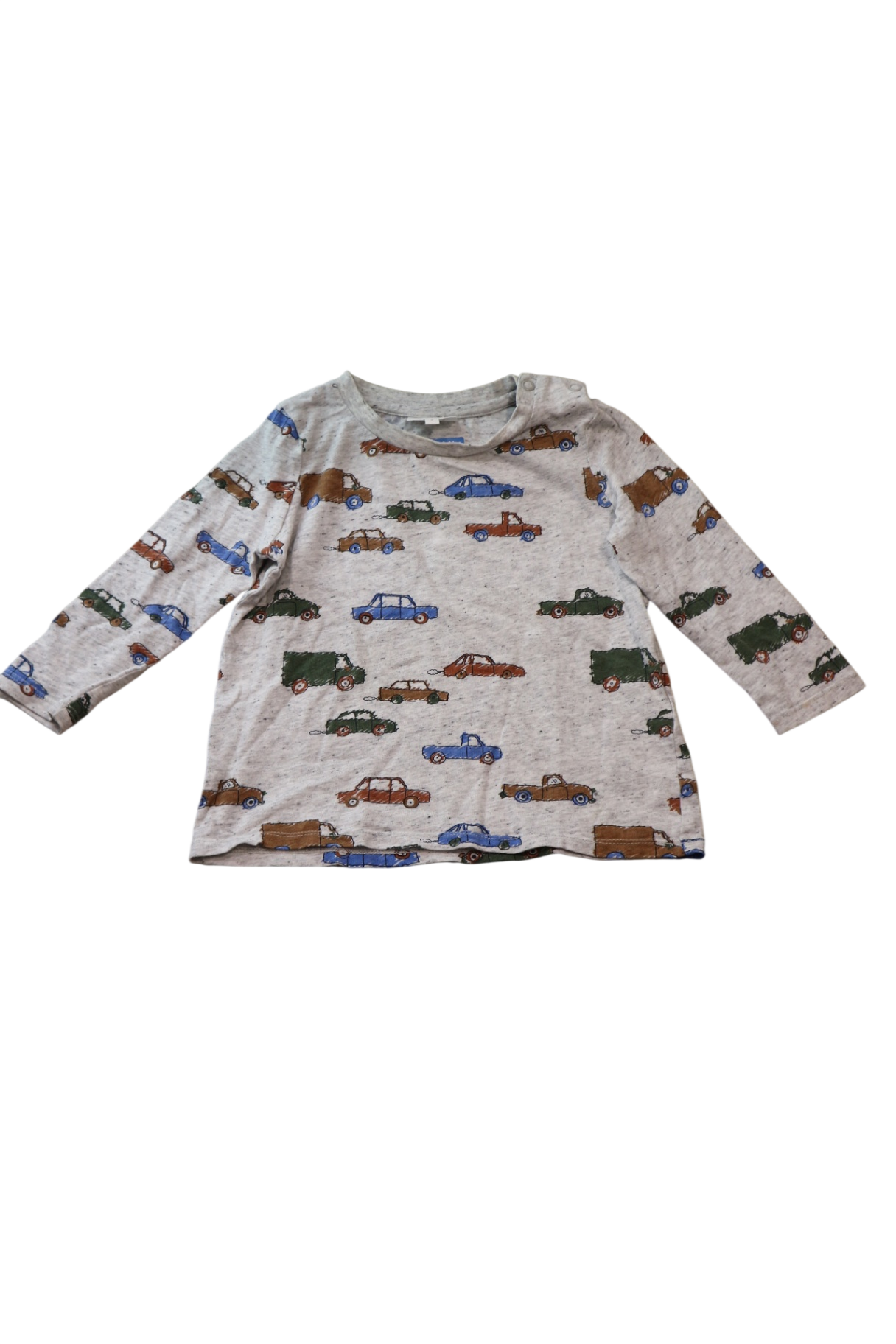 Seed Long-Sleeve T-Shirt, Grey with multicolour print, 2