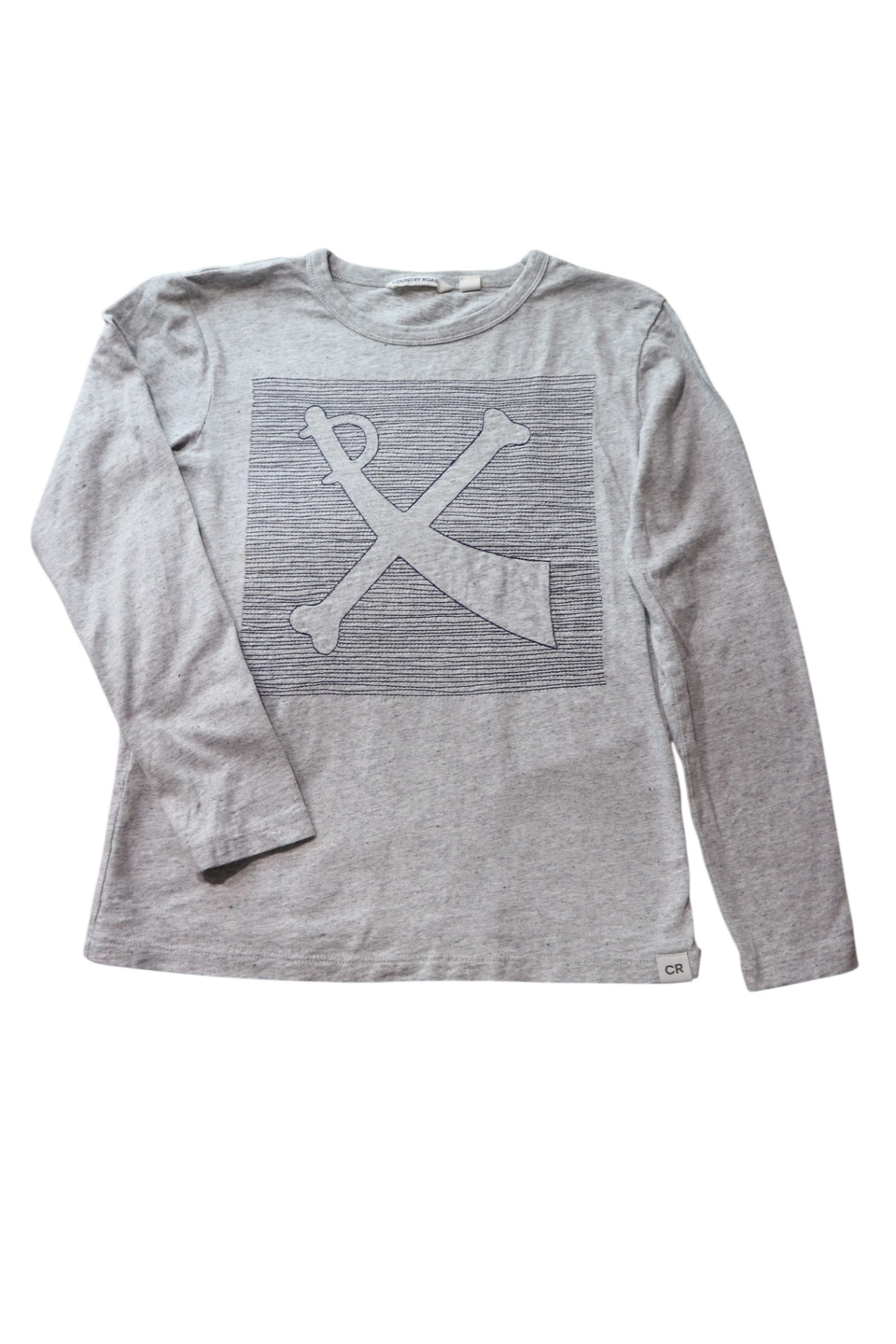 Country Road Long-Sleeve T-Shirt, Grey, 10