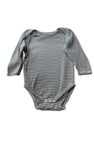 Nature Baby Bodysuit, green stripe, 00