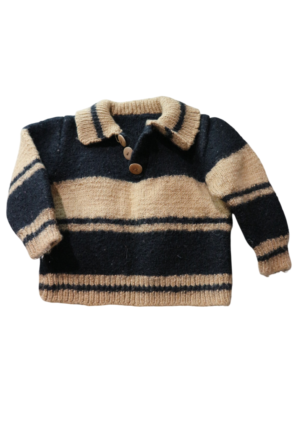 Handknit Knitwear, Black and Beige, 2