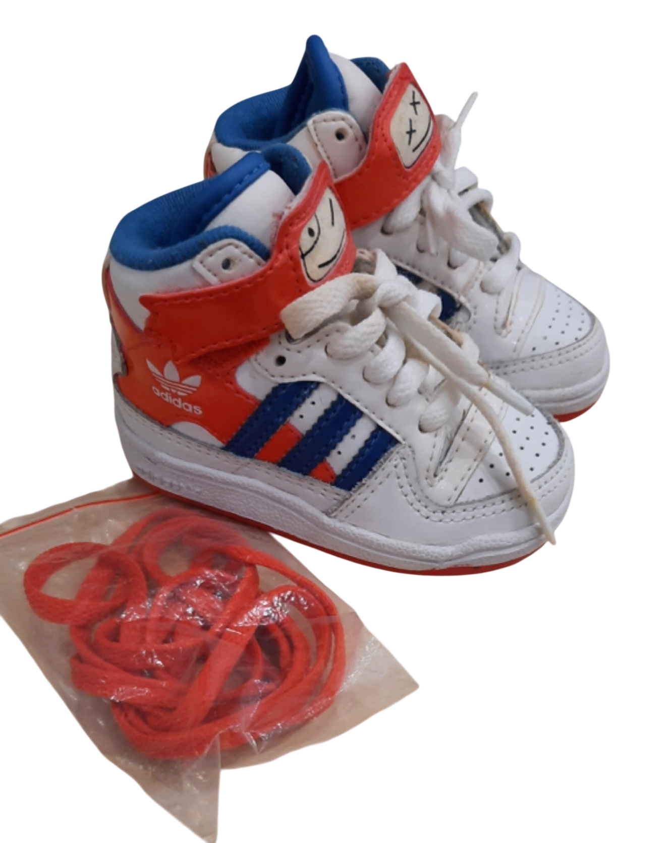 Adidas Shoes, White, red and blue, EU 18/US 3