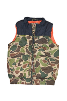 Cotton On Puffer Vest, camo/navy/orange lining, 5
