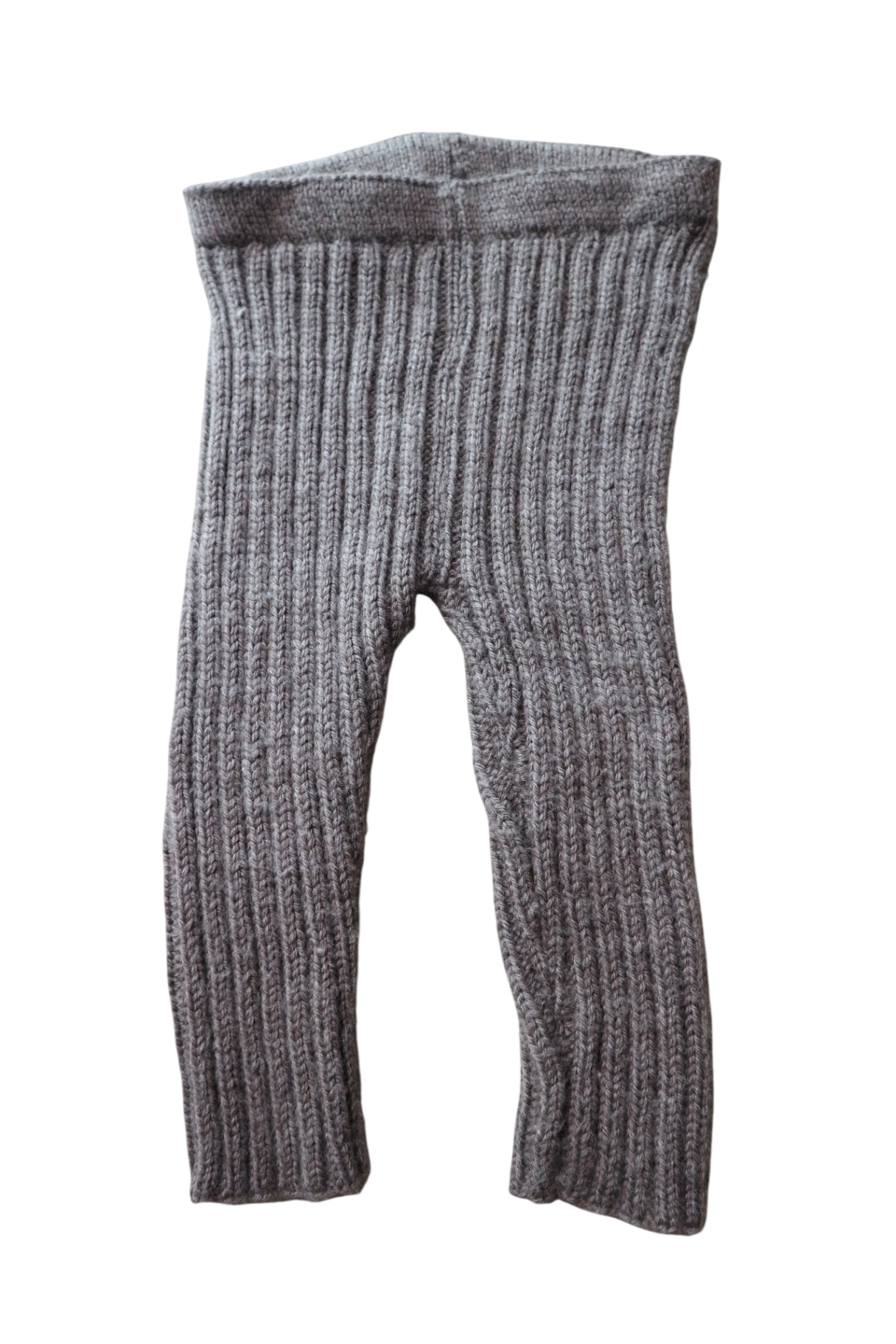 Handknit Knit Leggings, Grey-brown, 3