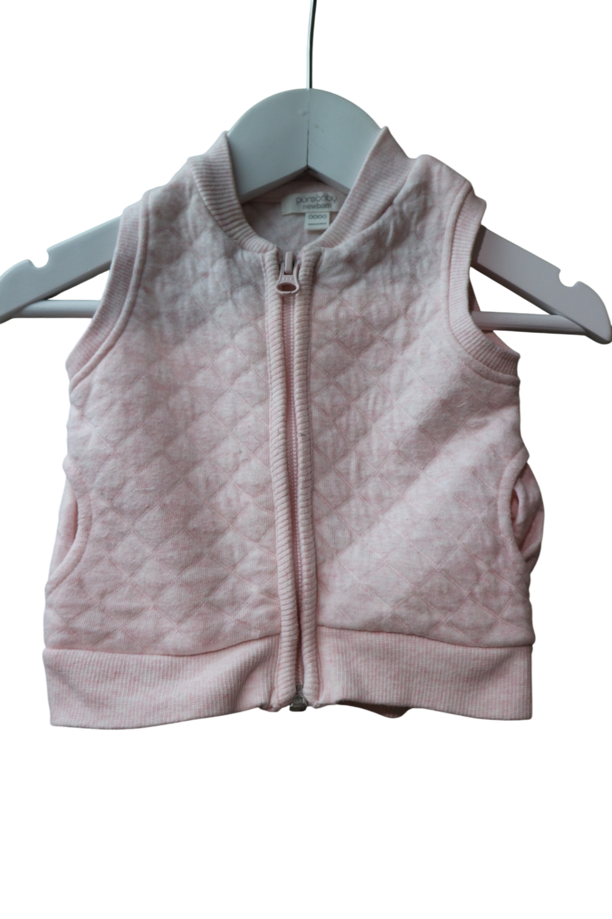 Purebaby Vest, Pink, 0000