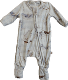 Confetti Kids Bodysuit, Blue white stripe & sea design, 00000